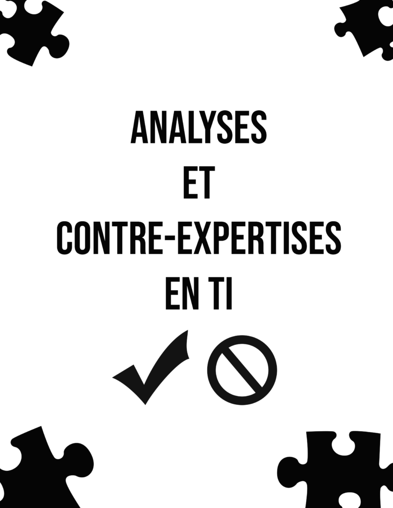 Analyses et Contre-Expertise en TI